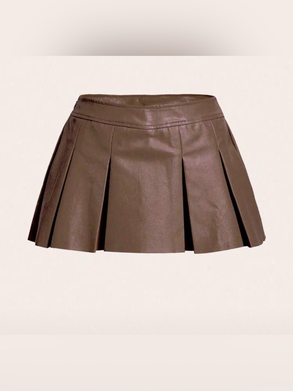 SHEIN ICON Women's Solid Color Pleated A-Line Skirt